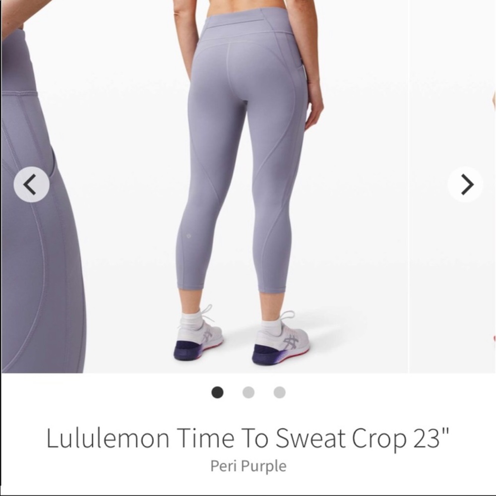 Lululemon Time to Sweat Crop 23”